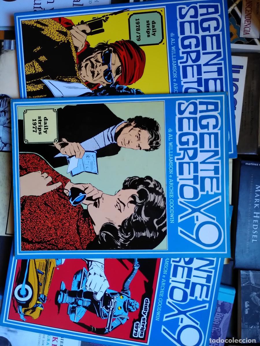 Libros: AGENTE SEGRETO X-9 (3 n&uacute;meros EN ITALIANO). Daily strips 1977 - 1978/79 - 1979 - Al Williamson / Arc