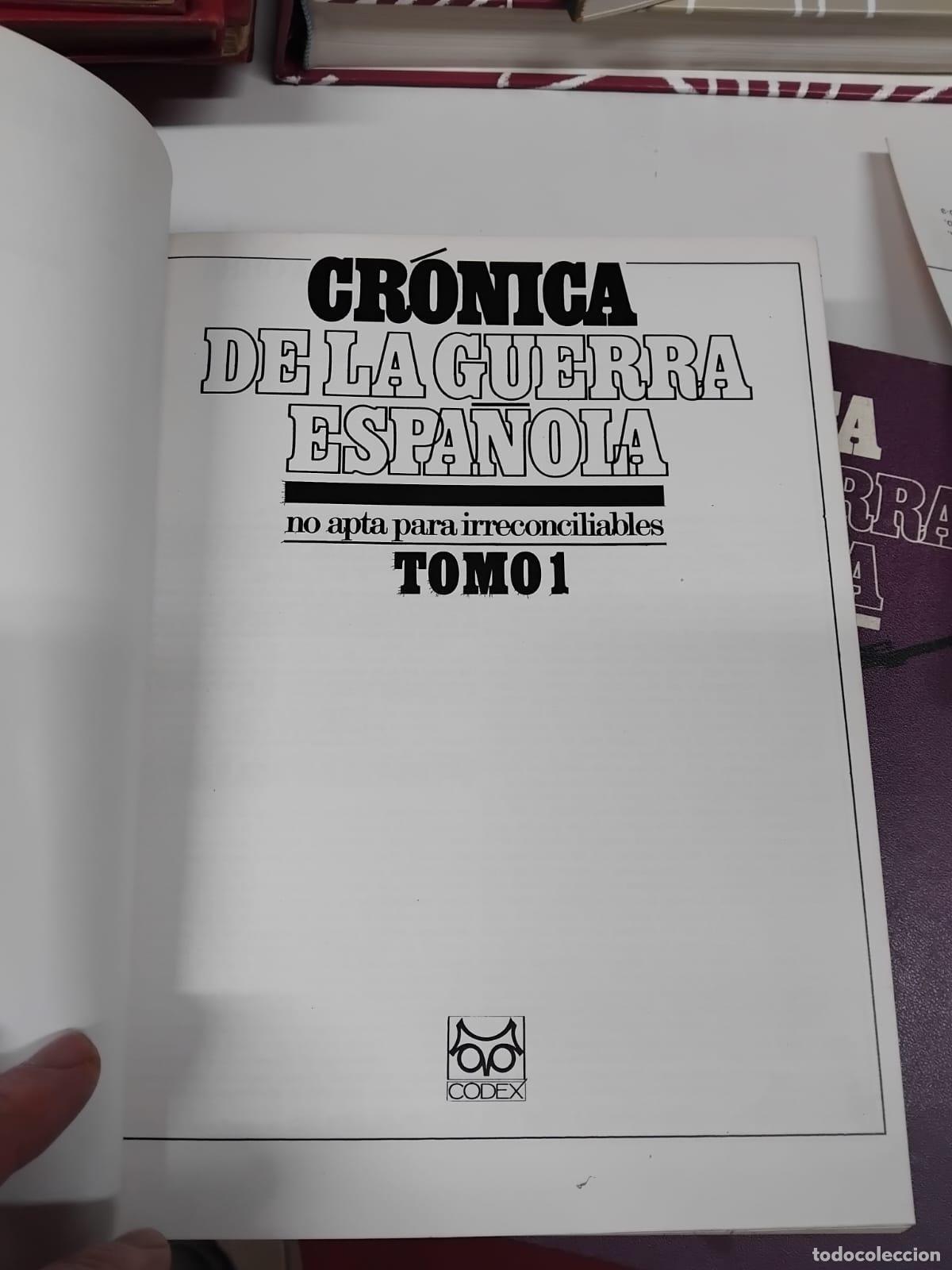 Libros: CR&Oacute;NICA DE LA GUERRA ESPA&Ntilde;OLA - VVAA - Foto 3