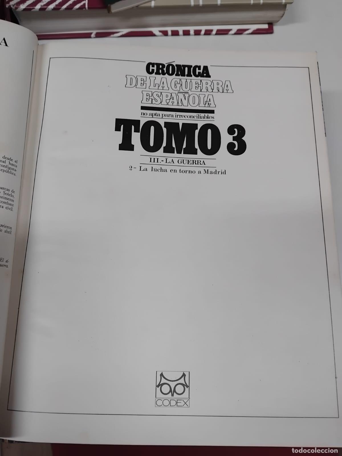 Libros: CR&Oacute;NICA DE LA GUERRA ESPA&Ntilde;OLA - VVAA - Foto 5