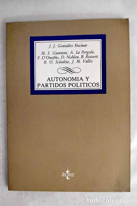 B&uuml;cher: Autonom&iacute;a y partidos pol&iacute;ticos: Italia, Alemania Occidental, Gran Breta&ntilde;a y Espa&ntilde;a