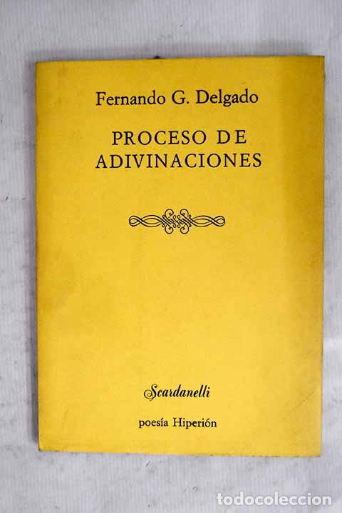 books: Proceso de adivinaciones.- Delgado, Fernando