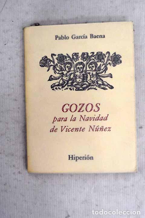 books: Gozos para la navidad de Vicente N&uacute;&ntilde;ez.- Garc&iacute;a Baena, Pablo
