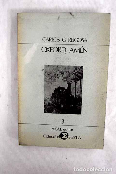 books: Oxford, am&eacute;n: (planes para nadie).- Reigosa, Carlos G.
