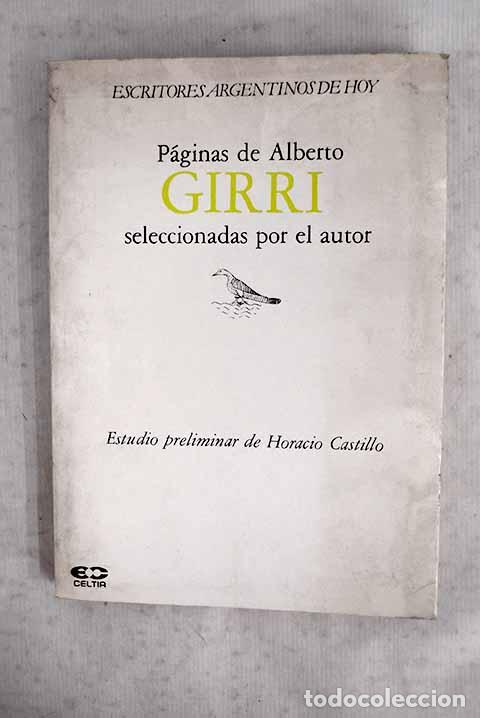 books: P&aacute;ginas de Alberto Girri seleccionadas por el autor.- Girri, Alberto