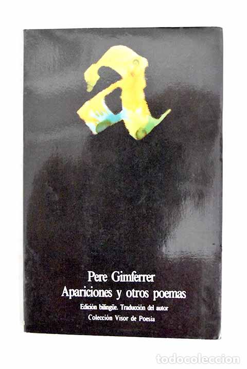 books: Apariciones y otros poemas.- Gimferrer, Pere