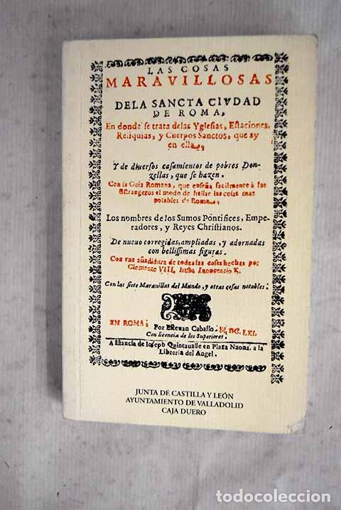 Libros: Las cosas maravillosas de la sancta ciudad de Roma: Roma, 1661