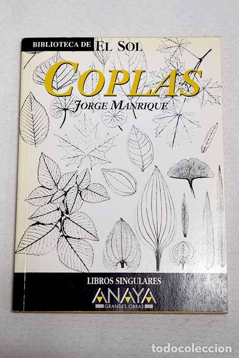 Libros: Coplas: Manrique, Jorge.- Manrique, Jorge
