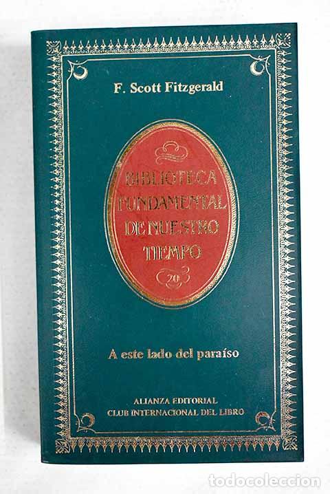 Libros: A este lado del para&iacute;so.- Fitzgerald, Francis Scott