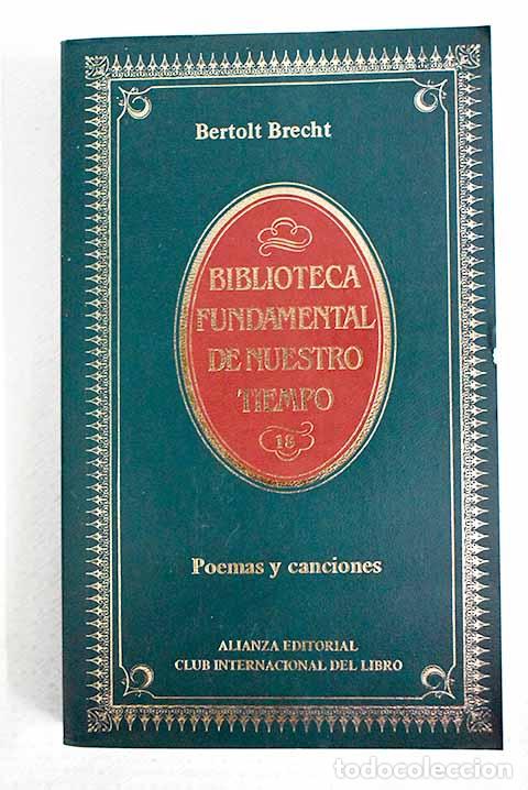 B&uuml;cher: Poemas y canciones: Brecht, Bertolt.- Brecht, Bertolt