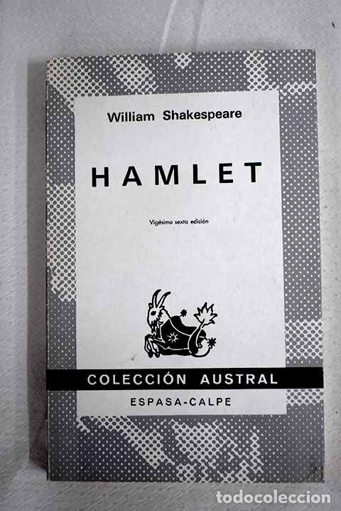 Libros: Hamlet, Pr&iacute;ncipe de Dinamarca.- Shakespeare, William