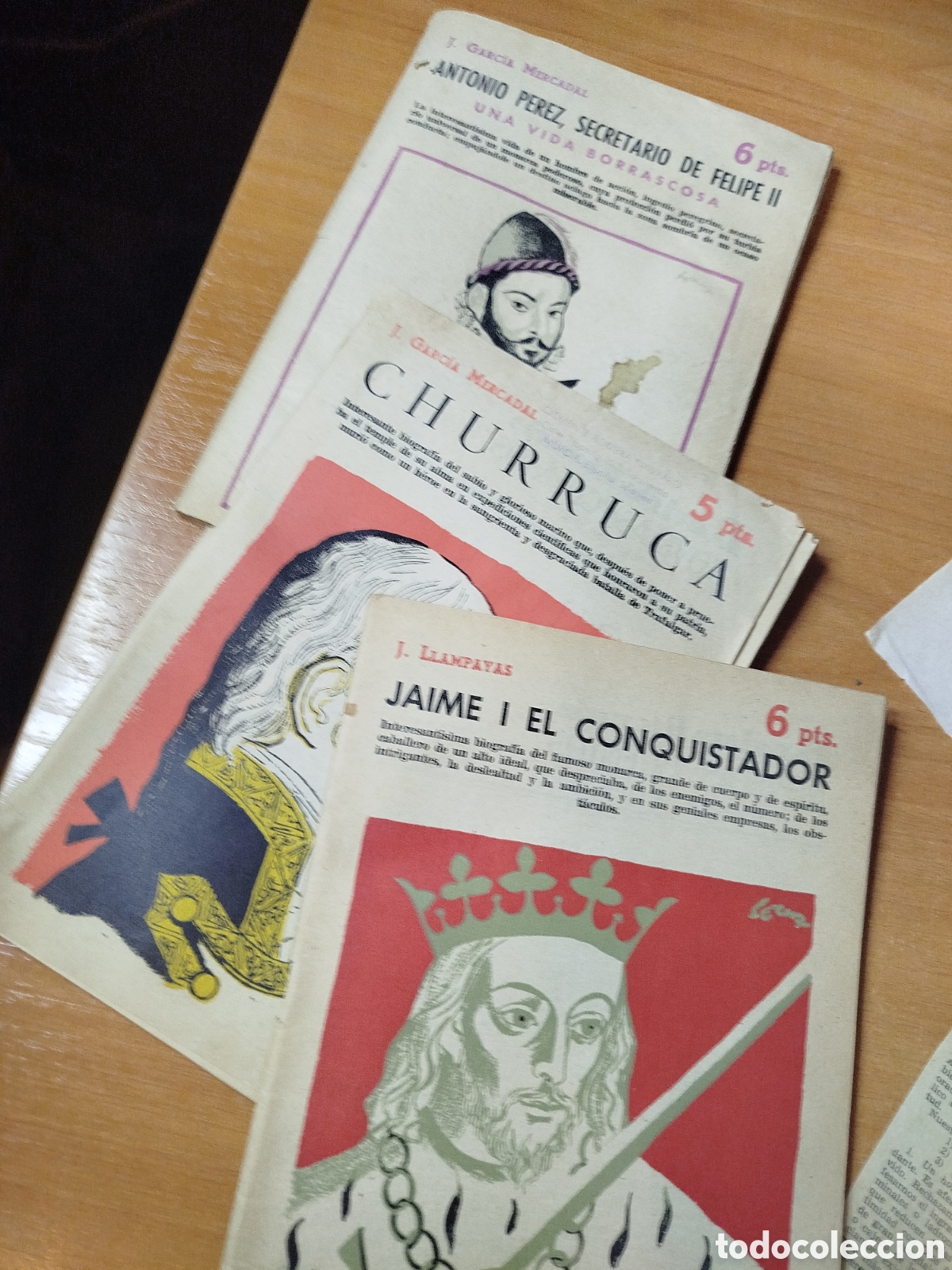 Libros: Churruca. Jaime 1 el conquistador. Antonio P&eacute;rez secretario de Felipe II. Revista literaria