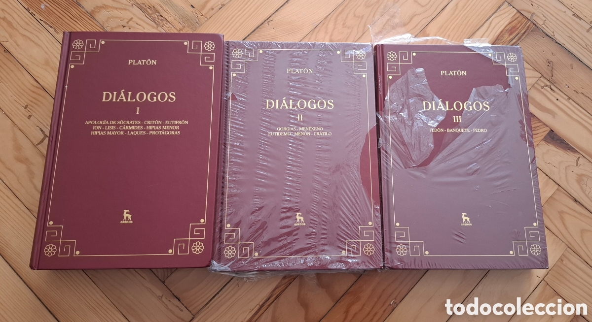 Libros: Di&aacute;logos de Plat&oacute;n Gredos &mdash; 3 tomos (Ed. Gredos)