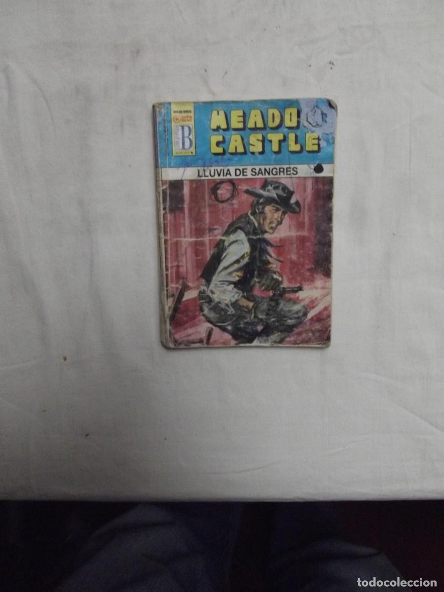 Libros: NOVELA OESTE - LLUVIA DE SANGRES POR MEADOW CASTLE ( MUY USADA )