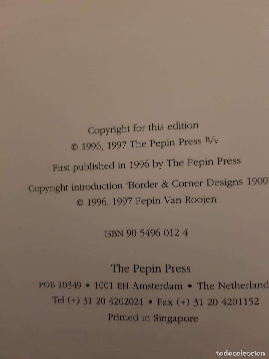 Libros: IMPECABLE - CORNER & BORDER DESIGNS 1900 - THE PEPIN PRESS - 1996 - Foto 3