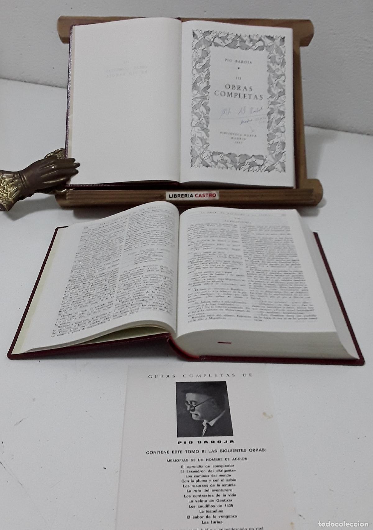 Libri di seconda mano: Obras Completas, P&iacute;o Baroja. Tomo III y IV. Memorias de un hombre de acci&oacute;n. - P&iacute;o Baroja.