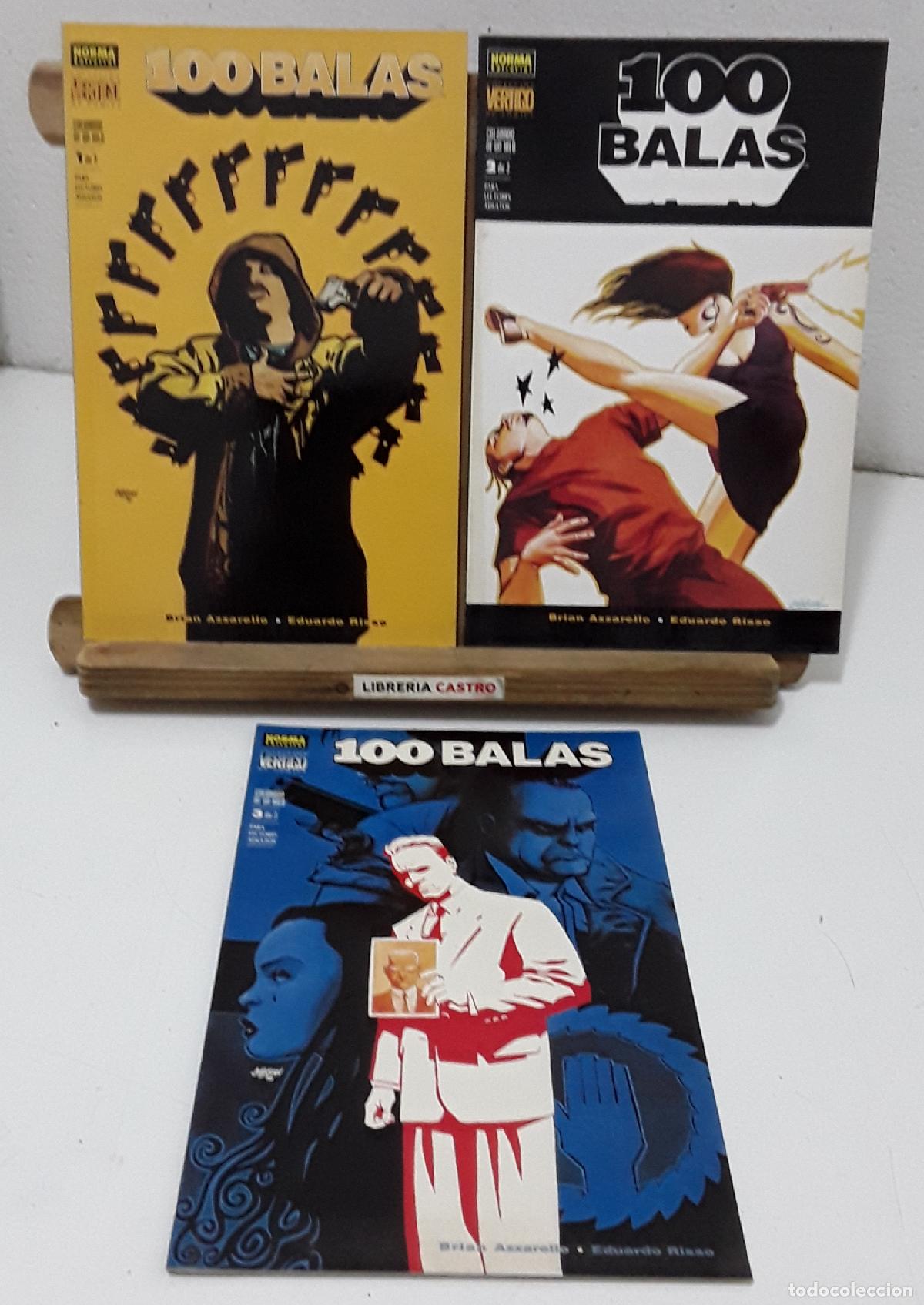 B&uuml;cher: 100 balas. N&uacute;m. 197, 199 y 282. Colgando de un hilo, completa - Brian Azzarello y Eduardo Risso.