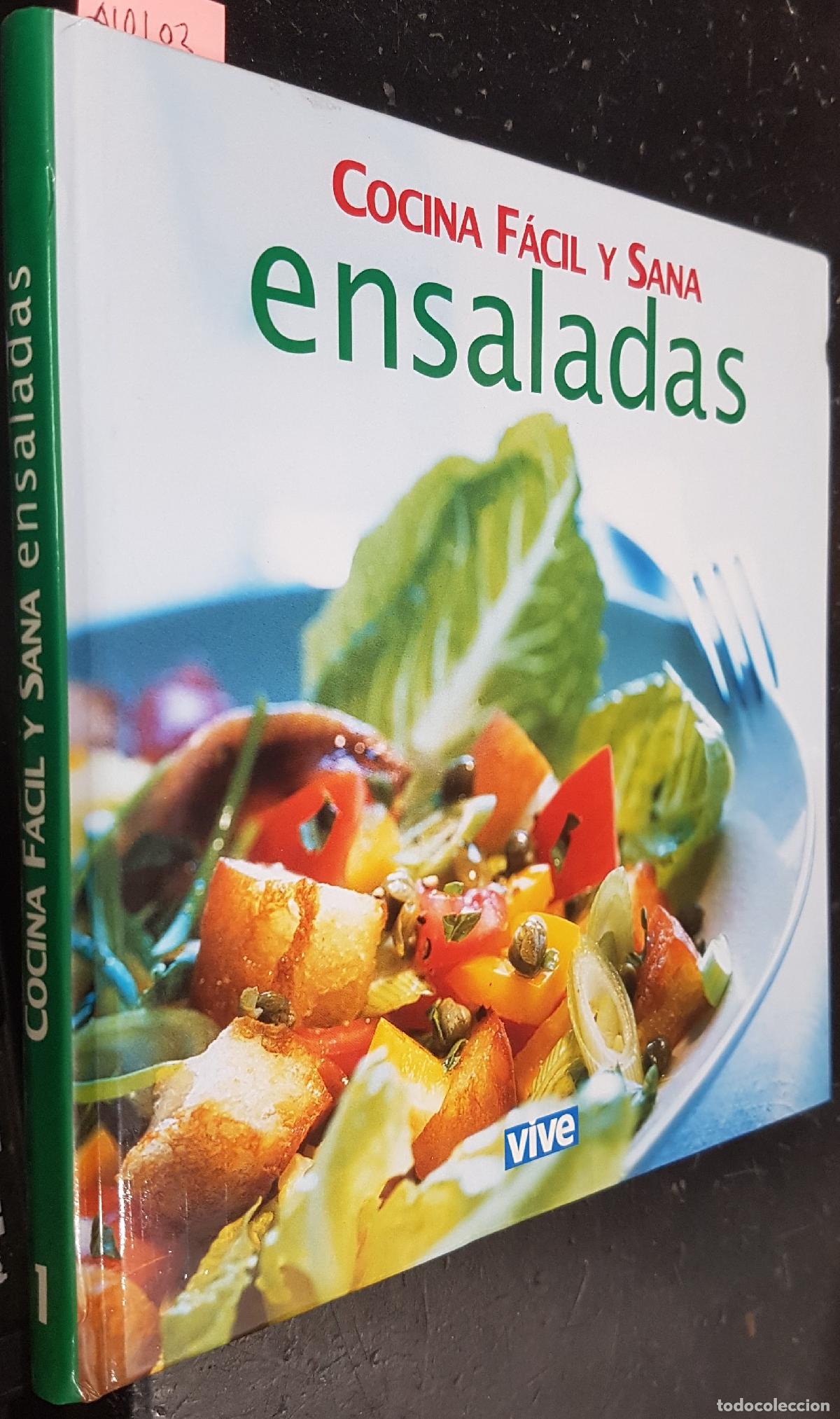 books: Cocina f&aacute;cil y sana. Ensaladas - AA. VV: