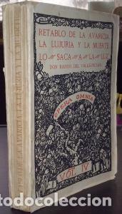 Libros: Retablo de la avaricia, la lujuria y la muerte. Opera Omnia. Vol. IV - VALLE INCL&Aacute;N, Ram&oacute;n del: