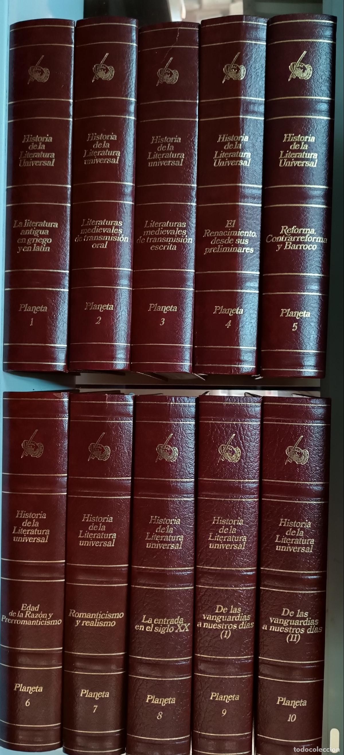Libri di seconda mano: Historia de la literatura universal. Con textos antol&oacute;gicos y res&uacute;menes. 10 TOMOS - RIQUER, Mart&iacute;n d