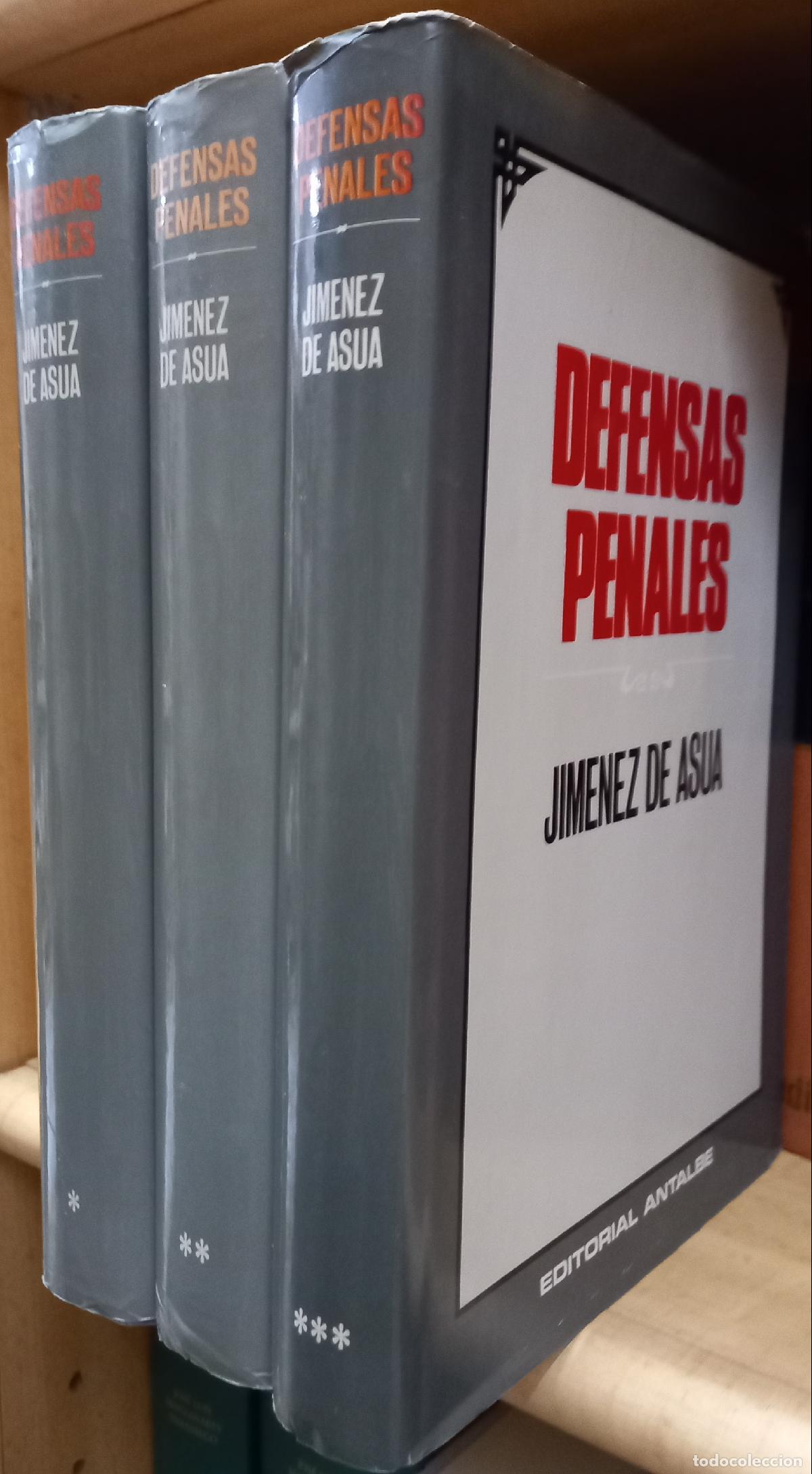Livros em segunda m&atilde;o: Defensas penales. 3 tomos - JIMENEZ DE ASUA, Luis: