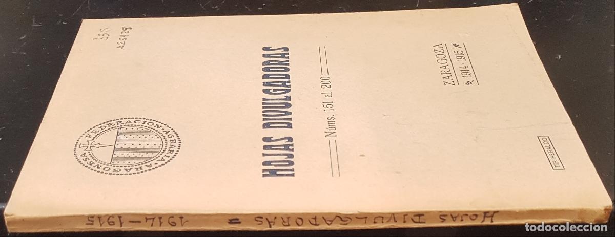 Libros: Hojas Divulgadoras. N&uacute;meros 151 al 200. Zaragoza 1914 - 1915 - AA. VV.: