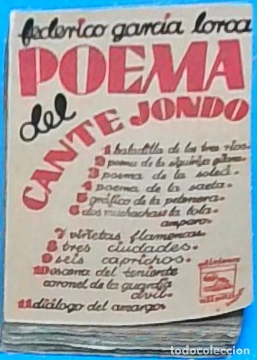 Libri di seconda mano: Poema del cante jondo. PRIMERA EDICION. 1931 - GARC&Iacute;A LORCA, Federico: