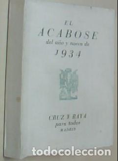 books: El acabose del a&ntilde;o nuevo 1934 - ANONIMO: