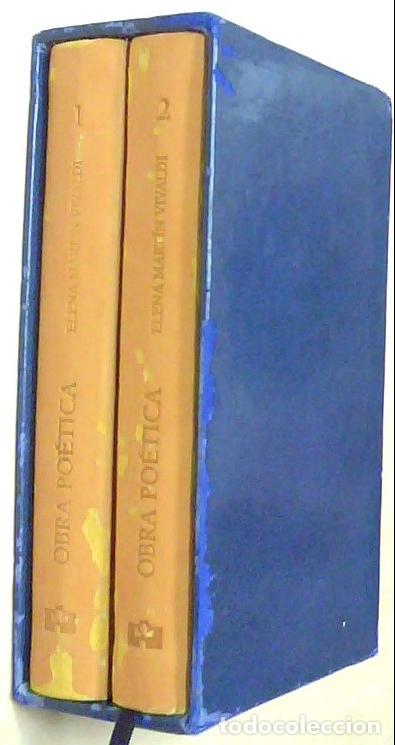 Libri di seconda mano: Obras po&eacute;tica. 2 tomos con estuche carton&eacute; - MARTIN VIVALDI, Elena: