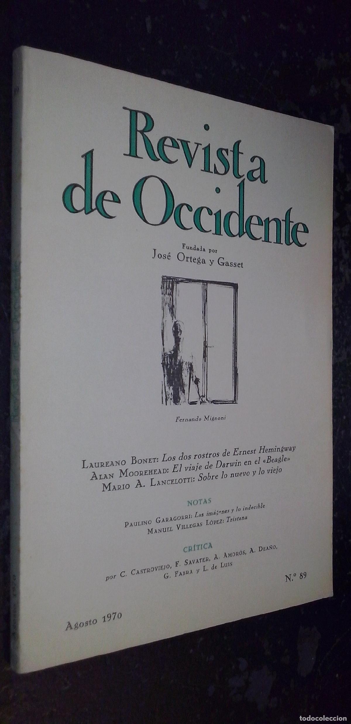 Libri di seconda mano: Revista de Occidente. N&ordm; 89 - REVISTA: