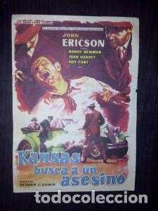 Livres: Kansas busca a un asesino. John Ericson, Barry newman, Joan Harvey, Roy Fant. Director: Herber J. Le