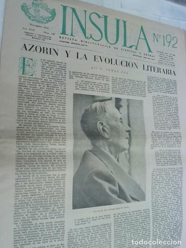 books: Insula n&ordm; 192, A&ntilde;o I. Azor&iacute;n y la evoluci&oacute;n literaria por E. Inman Fox - Autores Varios: