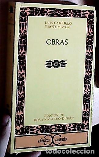 B&uuml;cher: Obras - CARRILLO, Luis y SOTOMAYOR: