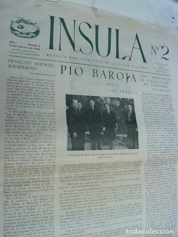 Libri di seconda mano: Insula n&ordm; 2, A&ntilde;o I. P&iacute;o Baroja habla para Insula - Autores Varios: