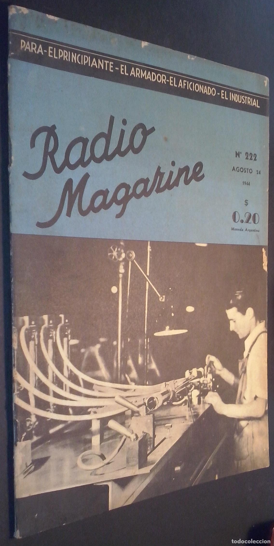 Livros em segunda m&atilde;o: Radio Magazine. Revista para el principiante, el armador, el aficionado, el industrial. N&ordm; 222 - REV