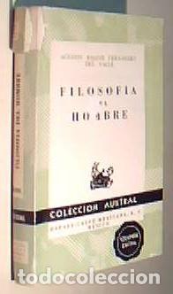 B&uuml;cher: Filosof&iacute;a del hombre. Colecci&oacute;n Austral N&ordm; 1336 - BASAVE FERNANDEZ DEL VALLE, Agust&iacute;n: