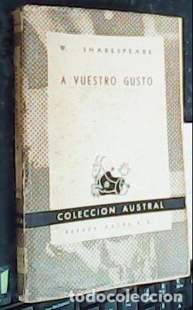 books: A vuestro gusto - SHAKESPEARE, William: