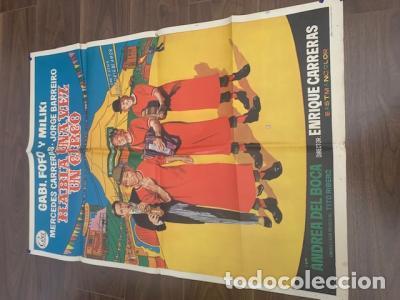 Libri di seconda mano: CARTEL CINE HABIA UNA VEZ UN CIRCO. GABI FOFO Y MILIKI. 70X100 CM APROX. - :