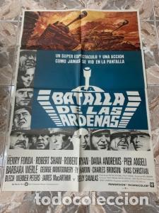 Libri di seconda mano: CARTEL DE CINE LA BATALLA DE LAS ARDENAS. HENRY FONDA. 70X100 CM APROX. - :