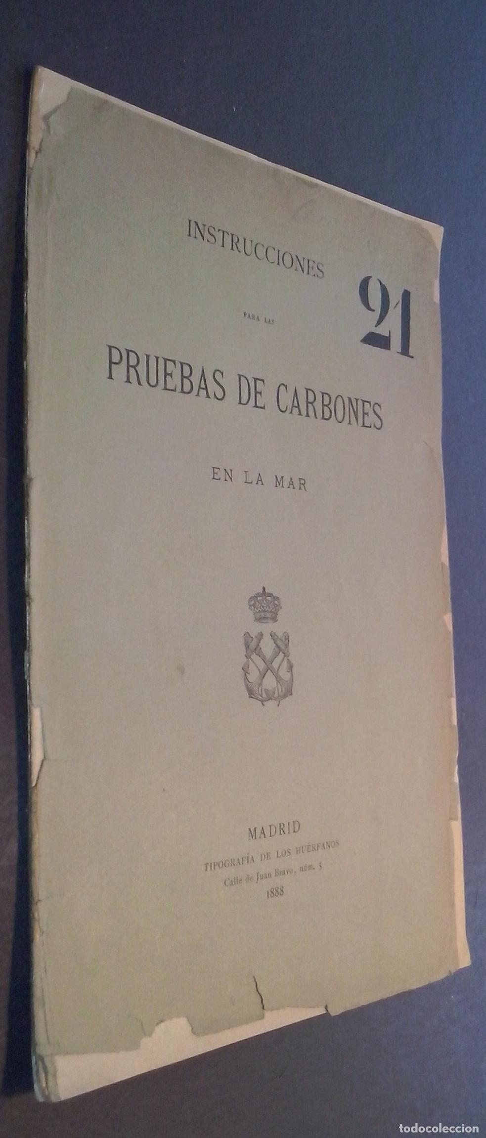 Libros: Instrucciones para las pruebas de carbones en la mar - AA. VV.:
