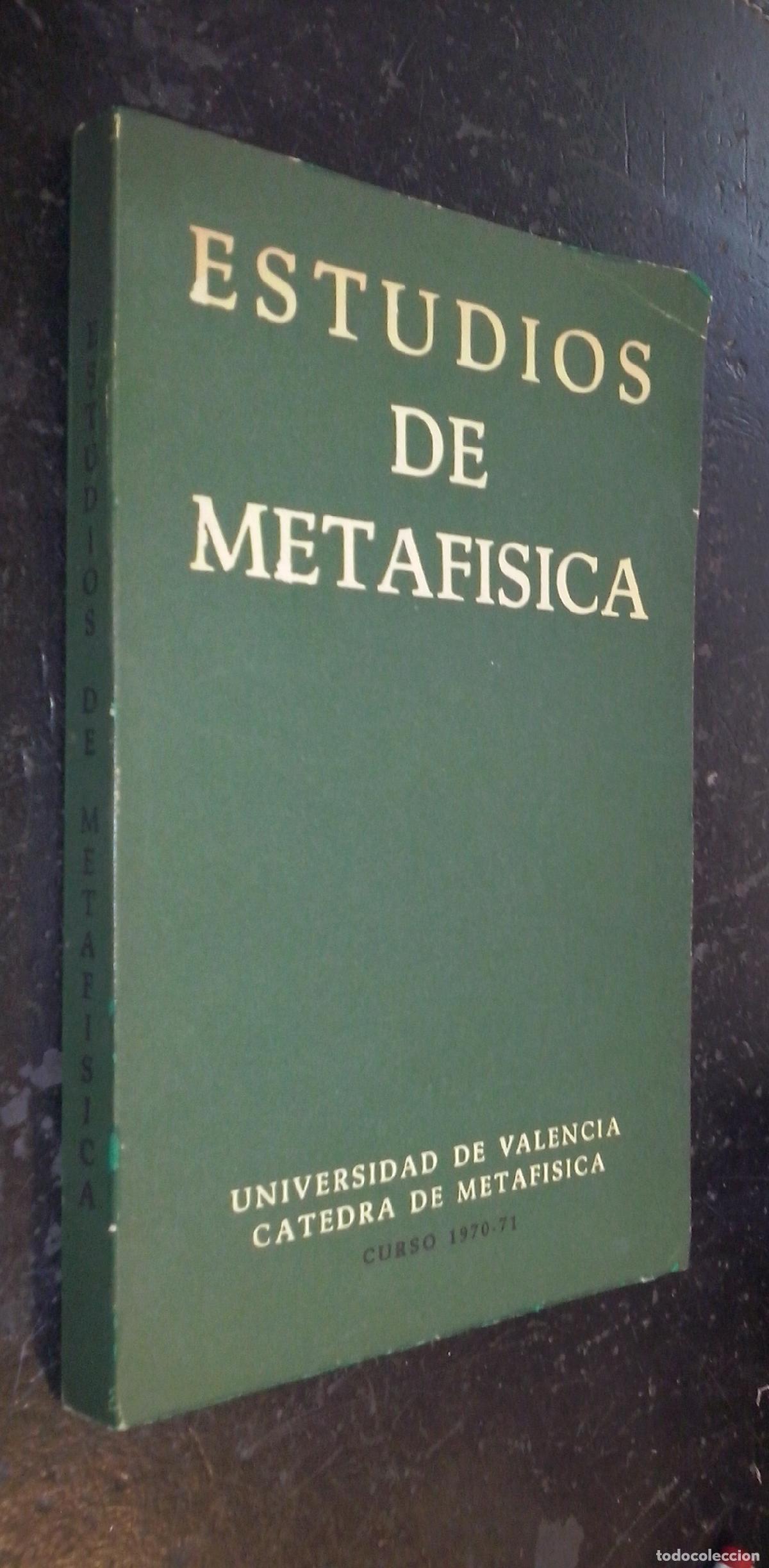 Libros: Estudios de metaf&iacute;sica - AA. VV.: