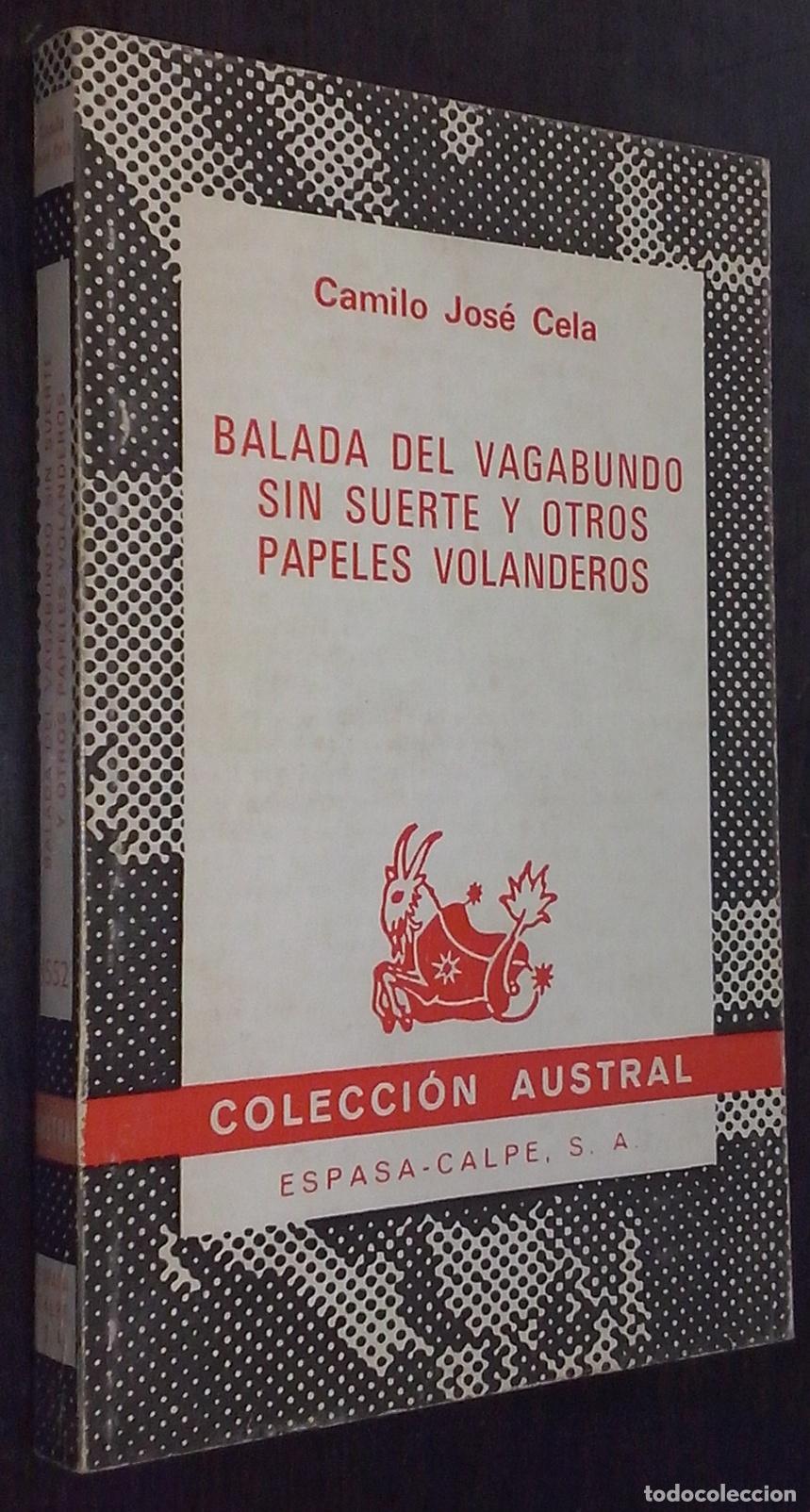 Livres: Balada del vagabundo sin suerte y otros papeles volanderos - CELA, Camilo Jos&eacute;: