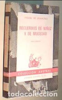 Libri di seconda mano: Recuerdos de ni&ntilde;ez y de mocedad. Colecci&oacute;n Austral N&ordm; 323 - UNAMUNO, Miguel de: