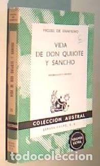 Libri di seconda mano: Vida de don Quijote y Sancho. Colecci&oacute;n Austral N&ordm; 33 - UNAMUNO, Miguel de: