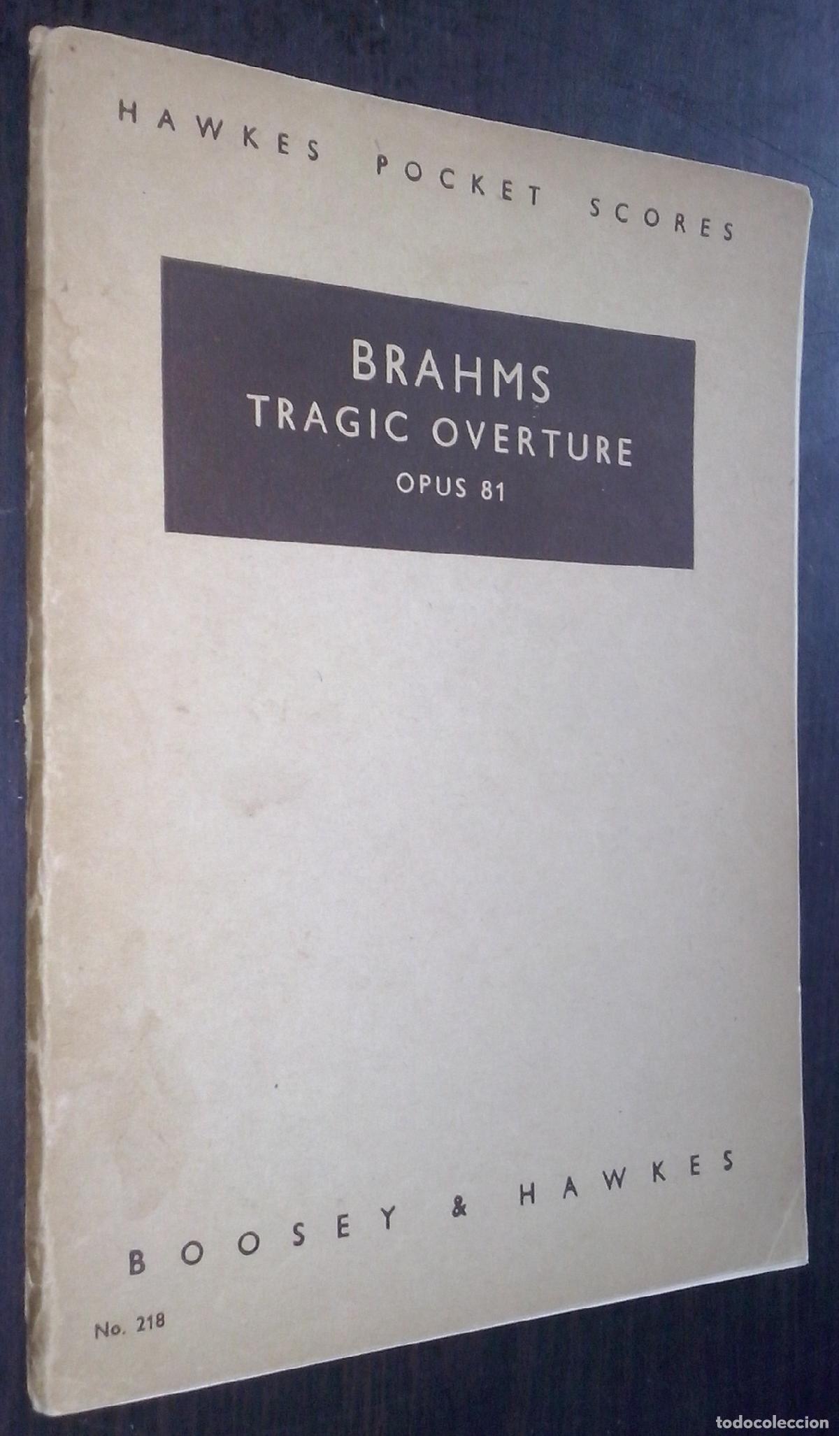Libros: Tragic overture. Obertura tr&aacute;gica. OP. 81 - BRAHMS: