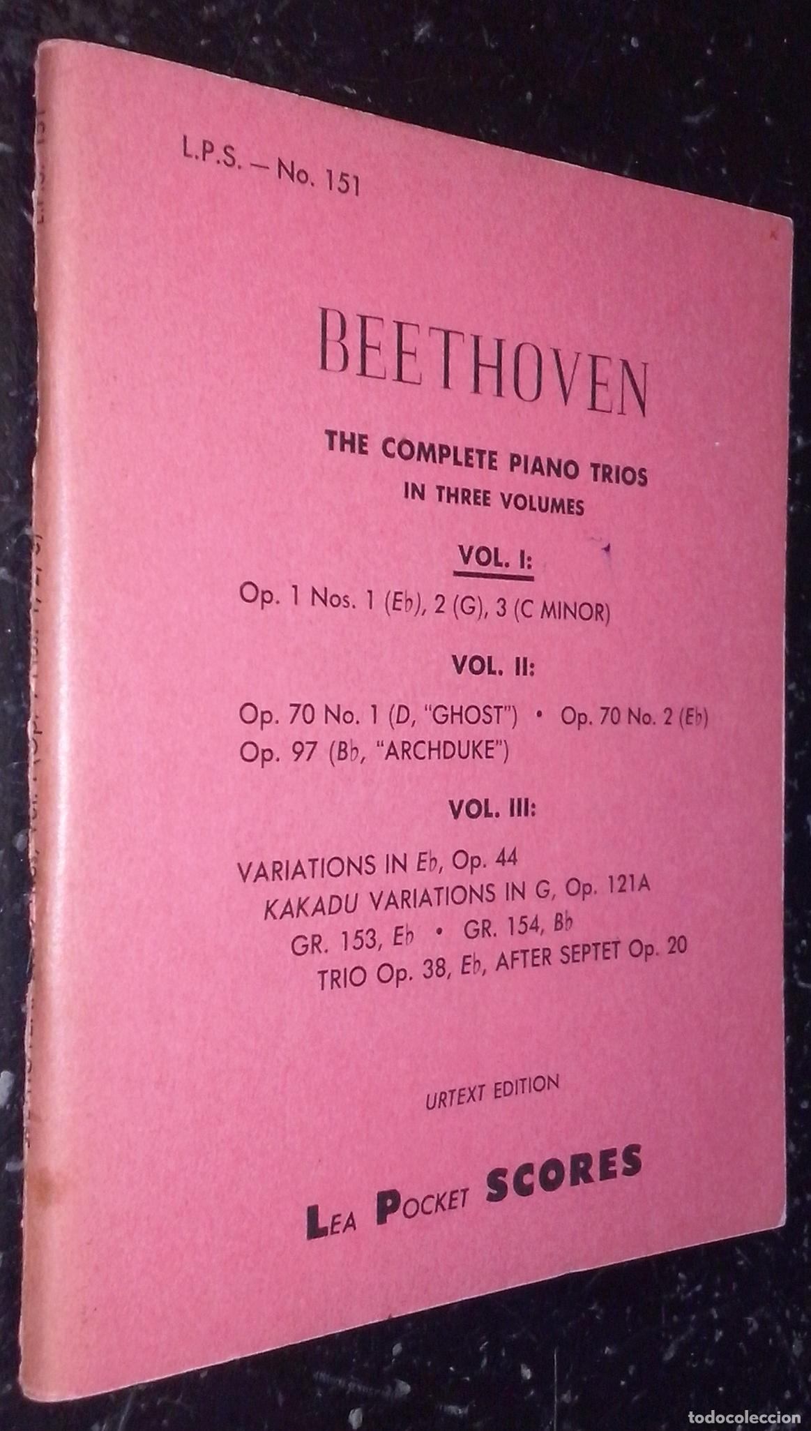 Livros em segunda m&atilde;o: The Complete Piano Trios in Three Volumes - BEETHOVEN: