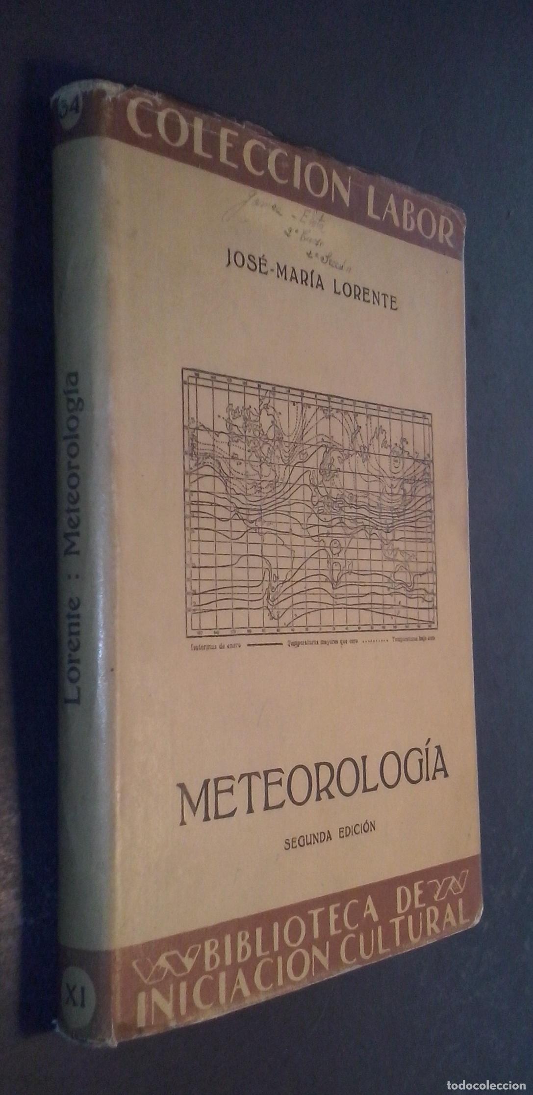 books: Meteorolog&iacute;a - LORENTE, Jos&eacute; Mar&iacute;a: