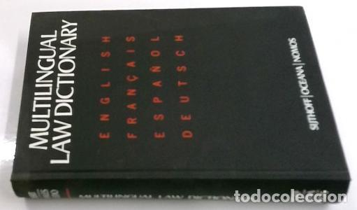 B&uuml;cher: Multilingual Law Dictionary. English. Fran&ccedil;ais. Espa&ntilde;ol. Deutsch - DEEMS EGBERT, Lawrence y MORALES