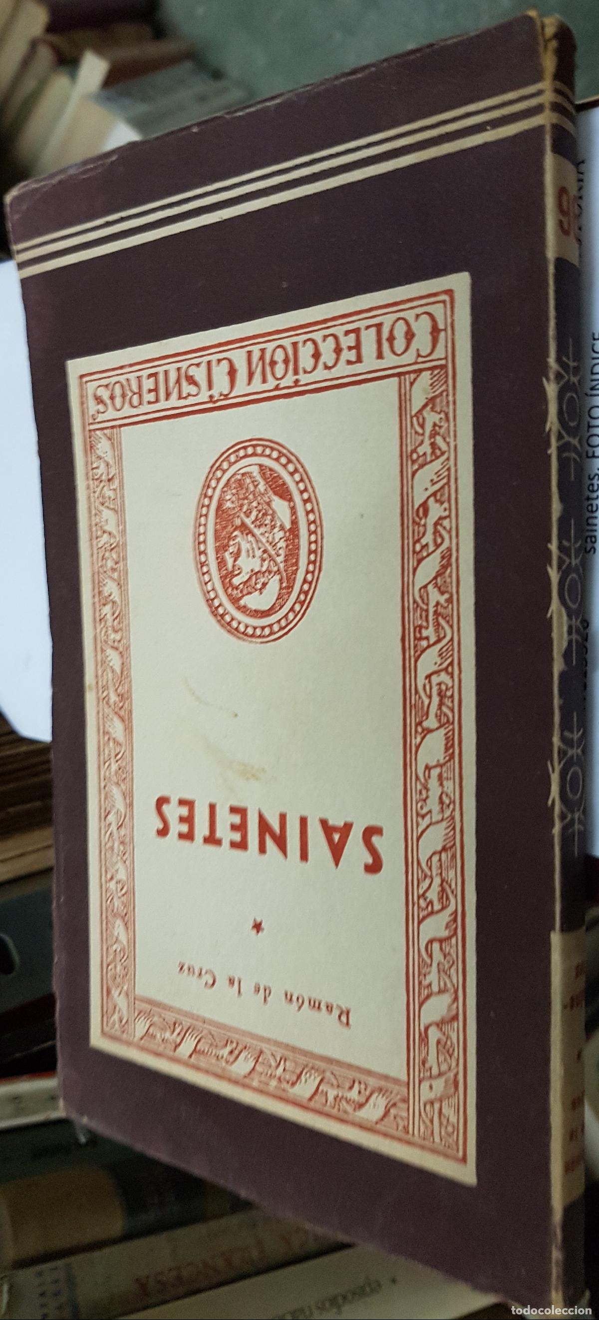 Libri di seconda mano: Sainetes - CRUZ, Ram&oacute;n de la:
