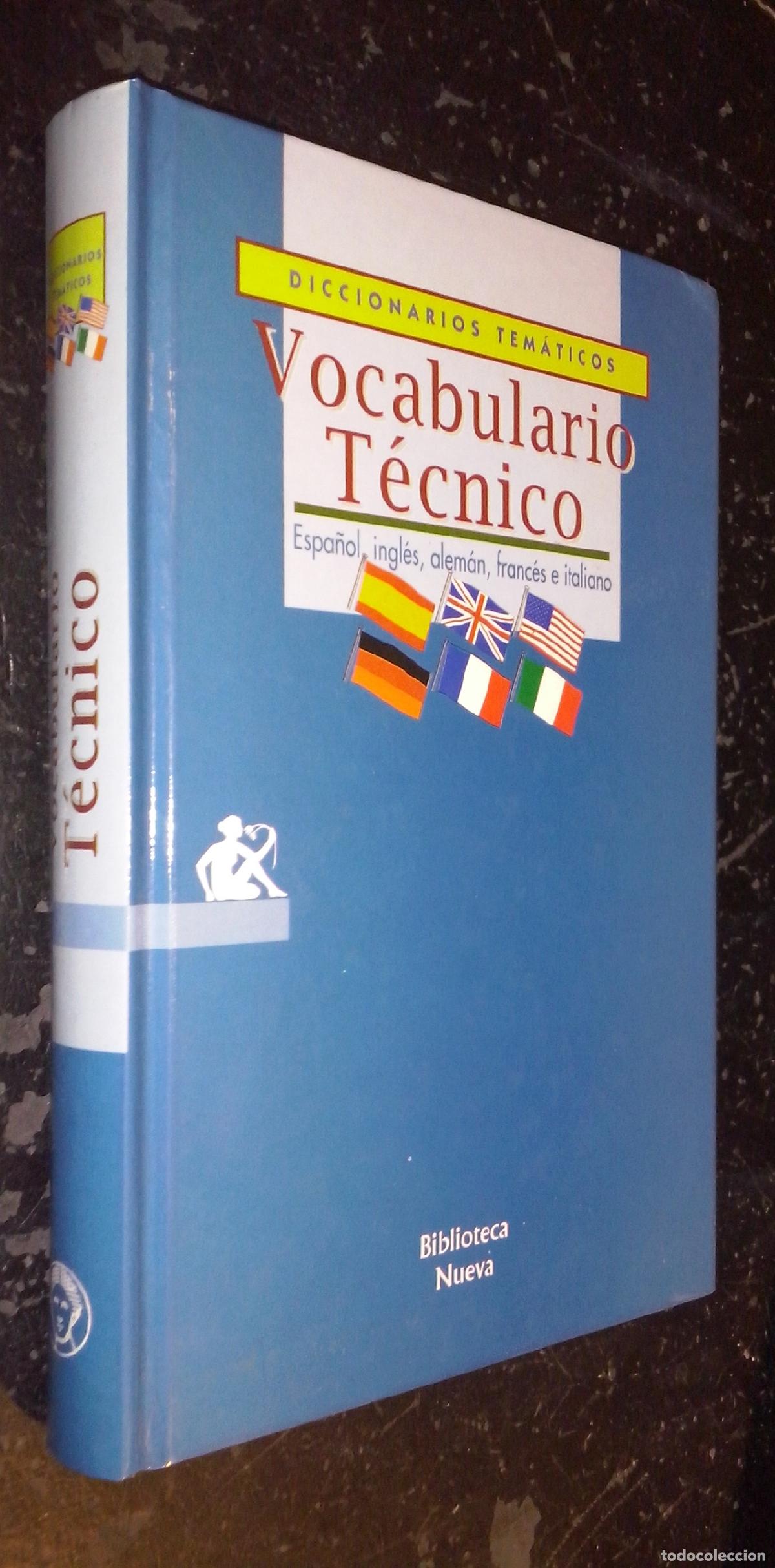 Livros em segunda m&atilde;o: Vocabulario t&eacute;cnico. Espa&ntilde;ol, ingl&eacute;s, alem&aacute;n, franc&eacute;s e italiano - diccionario: