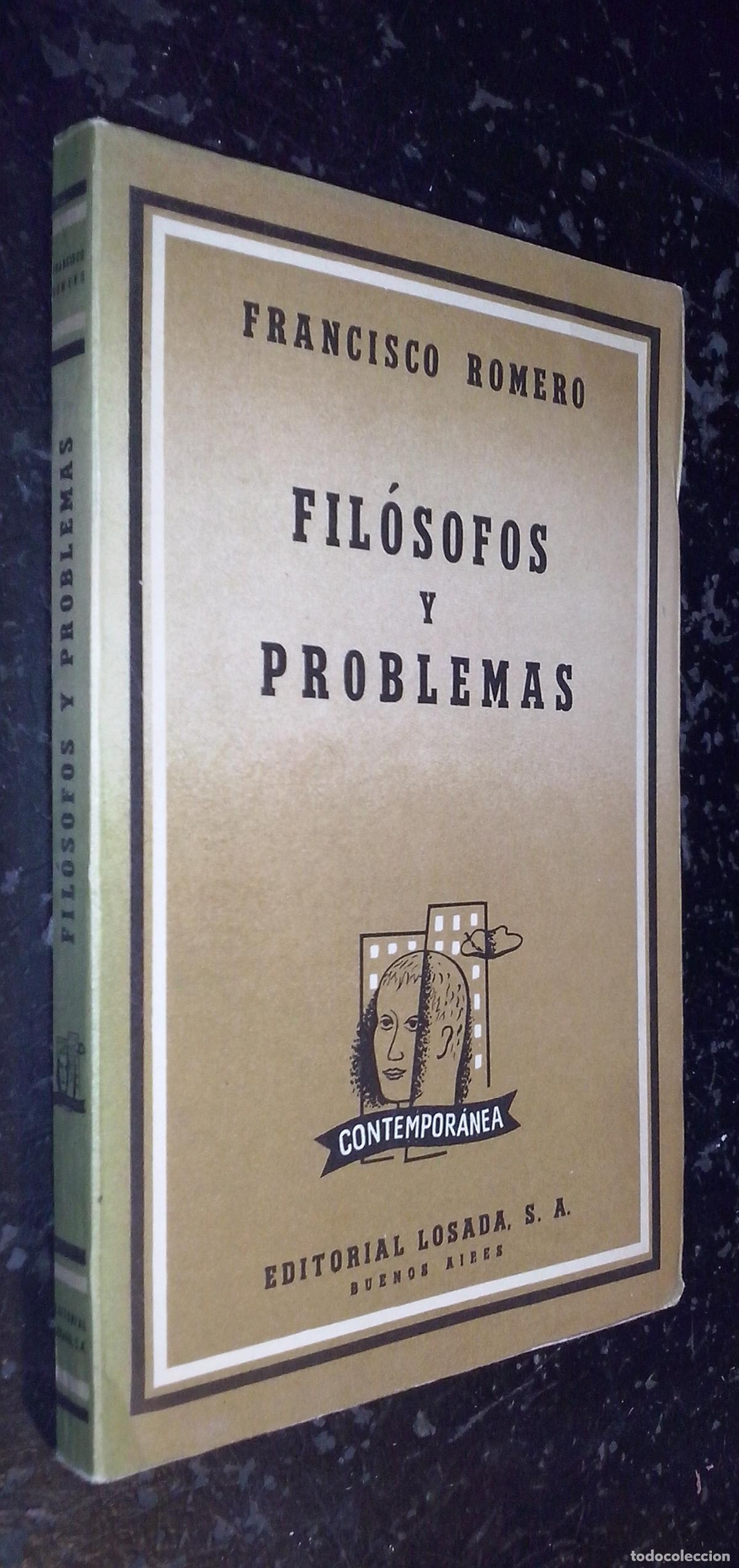 Libros: Fil&oacute;sofos y problemas - ROMERO, Francisco: